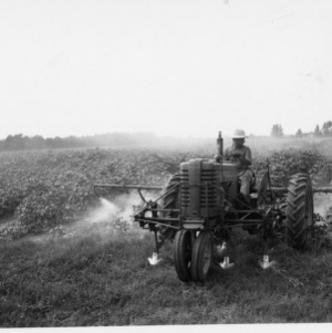 Tractor With Sprayer