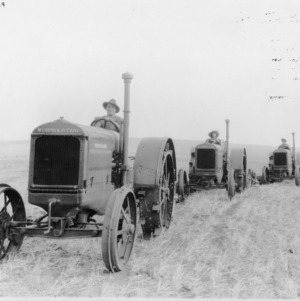 McCormick-Deering Tractors with Grain Drills as shown in Fox film, "The City Girl"