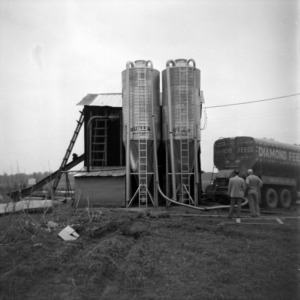 Feed processing silos and Diamond Feeds truck