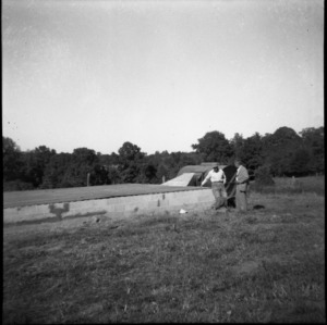 Hay drying platform at Shady Oaks Farm