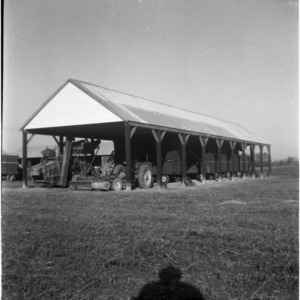 Tractor and wagon storage