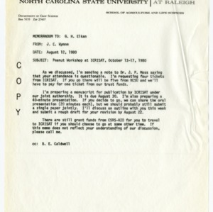 International Crops Research Institute for the Semi-Arid Tropics records, 1966-1980