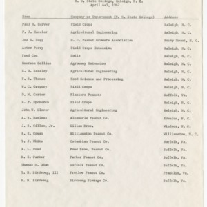 Peanut Sheller groups records, 1962