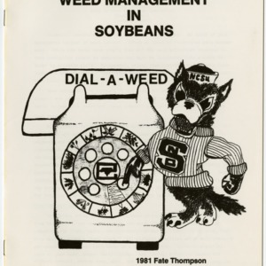 Weed Management in Soybeans by Lafayette Thompson, Jr. and Dial-A-Weed information, 1981