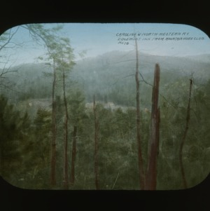 View of Edgemont Inn from Mountain Home Club, colorized, circa 1910