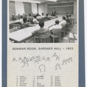 Seminar Room, Gardner Hall, 1953