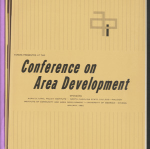 Conference on Area Development, 1962