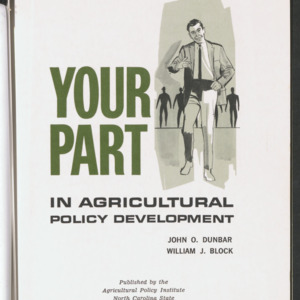 Your Part in Agricultural Policy Development, 1964