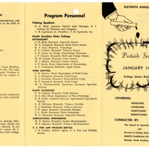 Pesticide School records, 1959