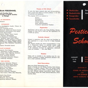 Pesticide School records, 1965
