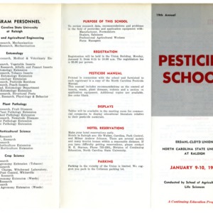 Pesticide School records, 1967