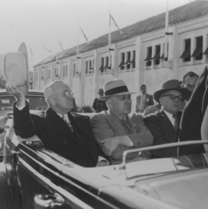 President Harry S. Truman with Governor R. Gregg Cherry at NC State Fair