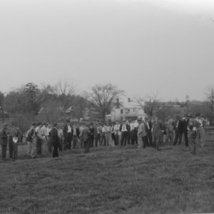 Men at field demonstration