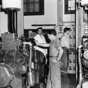 Group operating diesel engine