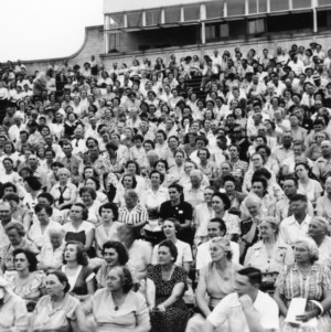 Farm and Home: Crowd at stadium during Farm and Home Week
