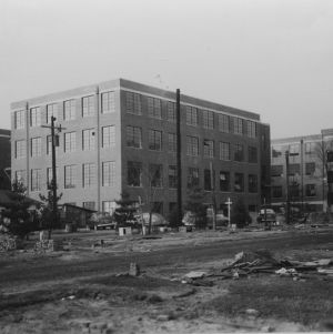 Nelson Hall under construction