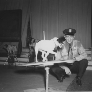 Officer Pressley's Safety Circus featuring performing dogs during 4-H Week