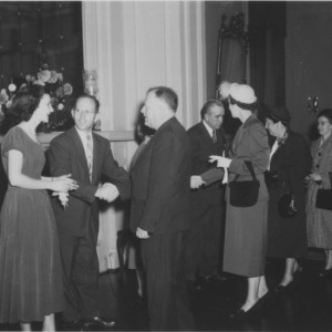 Governer's reception of county agents during North Carolina State Fair week, 1950