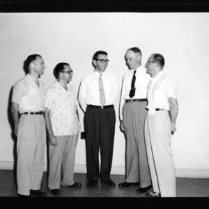 Nuclear Power Development Short Course: Left to Right, D. N. Kuhn, E. Alonso, J. G. Berkeley, W. W. Shover, C. W. Hirsch