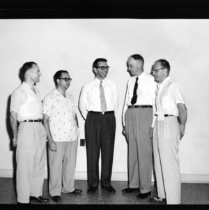 Nuclear Power Development Short Course: Left to Right, D. N. Kuhn, E. Alonso, J. G. Berkeley, W. W. Shover, C. W. Hirsch
