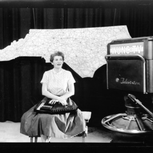 Betty Vaiden Williams, Ballad singer in UNC-TV studio
