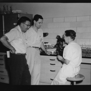 Poultry scientists in lab
