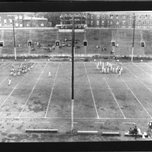 Scenes of 1957 Red-White Football Game