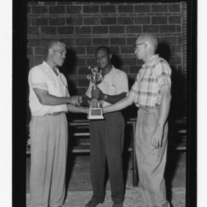 Winner of African American dairy competition, 1957
