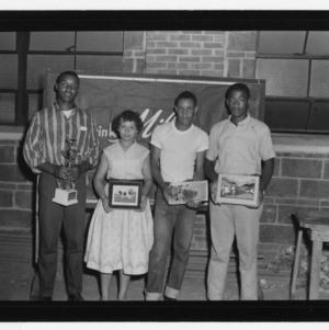 Young participants in African American dairy competition, 1957