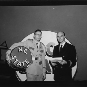 Robert A. Barnes with N.C. State band member