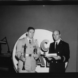 Robert A. Barnes with N.C. State band member