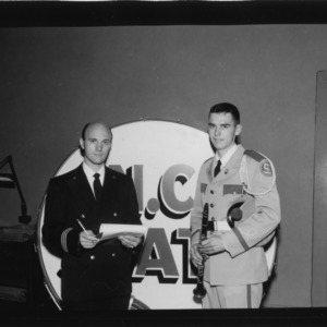 Robert A. Barnes with N.C. State band member