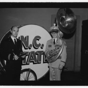 Robert A. Barnes with N.C. State band member