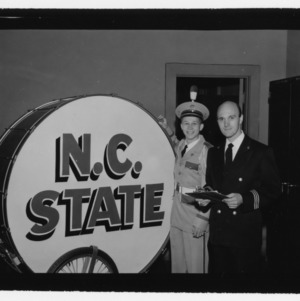 Robert A. Barnes with N.C. State band member