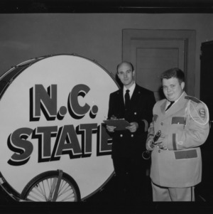 Robert A. Barnes with N.C. State band member