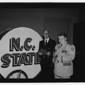 Robert A. Barnes with N.C. State band member