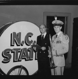 Robert A. Barnes with N.C. State band member