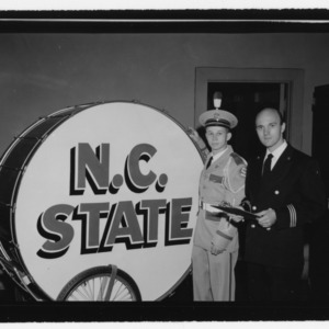 Robert A. Barnes with N.C. State band member
