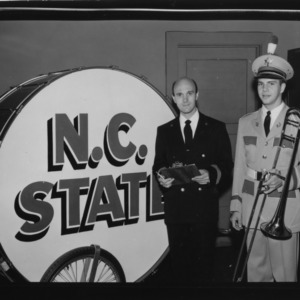 Robert A. Barnes with N.C. State band member