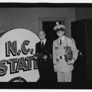 Robert A. Barnes with N.C. State band member