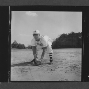 Baseball, Athletic Department: Action shot of Jim Cox