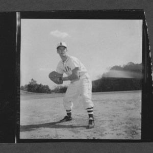 Baseball, Athletic Department: Action shot of Jim Cox