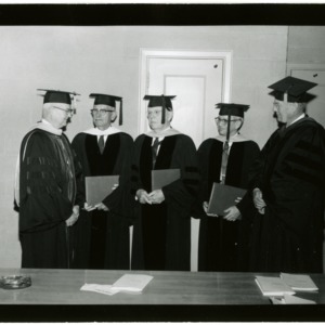 1959 Graduation scene for 1959 graduation