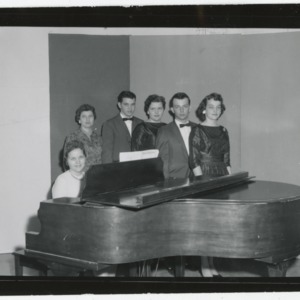 Wake County 4-H band around piano
