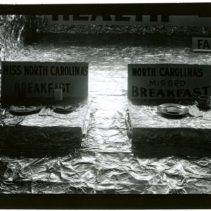 NC State Fair: Poultry Exhibit State Fair, 1960; Eggs; Miss NC Missed Breakfast