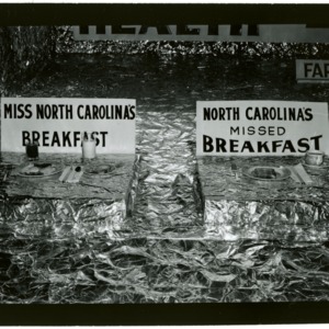 NC State Fair: Poultry Exhibit State Fair, 1960; Eggs; Miss NC Missed Breakfast