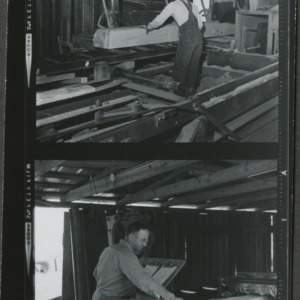Small logging operation's sawmill