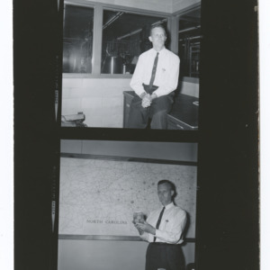 Dr. William M. Roberts in Food Processing Lab
