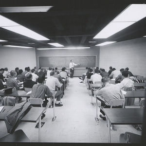Class being held in Harrelson Hall