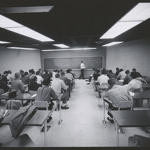 Class being held in Harrelson Hall